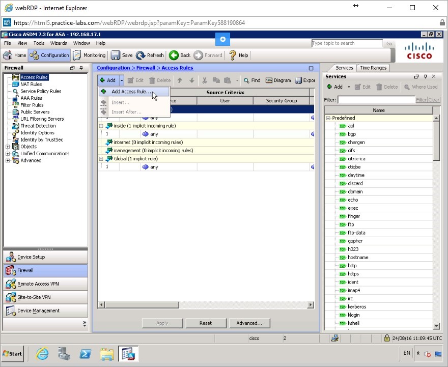 Figure 3.2 Cisco ASDM